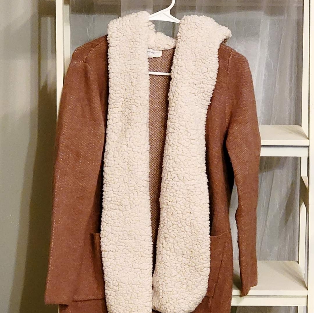 Hooded cardigan